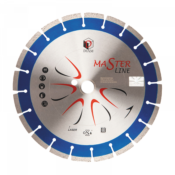 Круг сегментный алмазный железобетон Master Line 125*2,0*10*22,2 DIAM