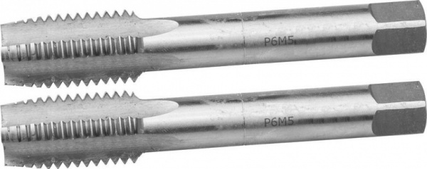 Метчик машинно-ручной Ø M 8 * 1,0 мм комплектный сквозной Р6М5